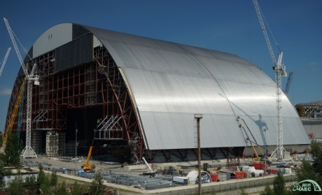 Chernobyl - joining of the western and eastern parts of the arch - 460 (ChNPP)